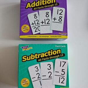 Addition and Subtraction Math Flash Cards Sets